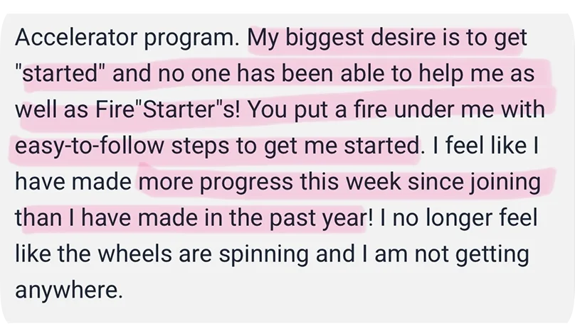 Brooke Voris: I looked at a few different High Level partnerships and Firestarter gives more support and the best deal by far that is out there.